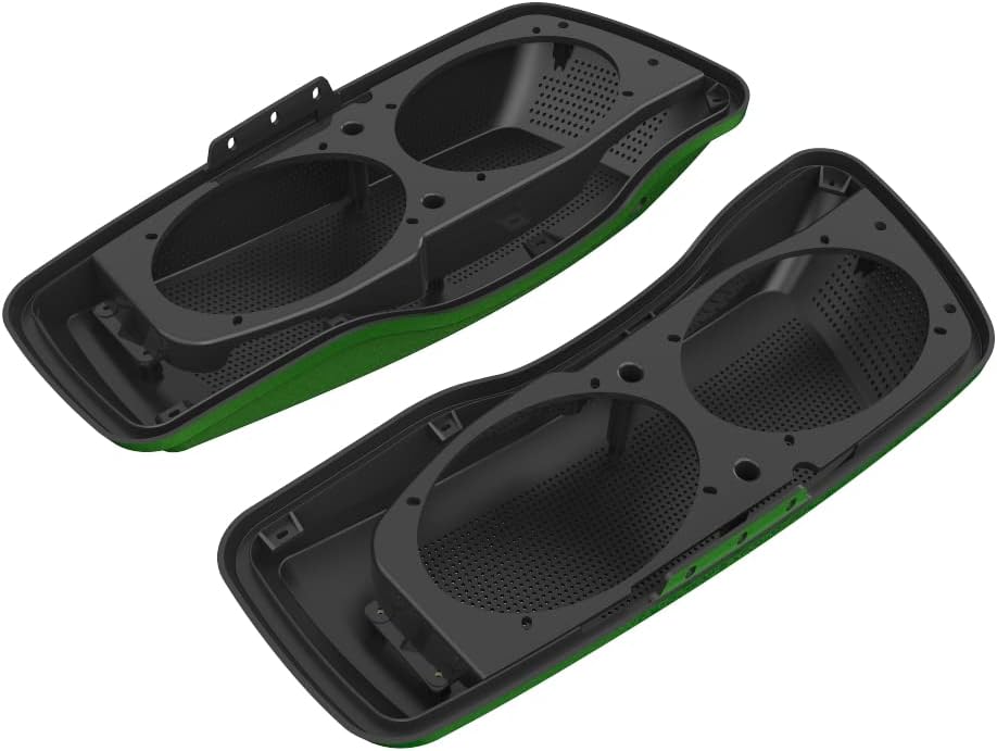 Advanblack Saddlebag Dual 6x9 Speaker lids, Audio Covers Fit for H-D Touring, Road Glide, Street Glide Special, Road King, 2014 2015 2016 2017 2018 2019 2020 2021 2022 2023