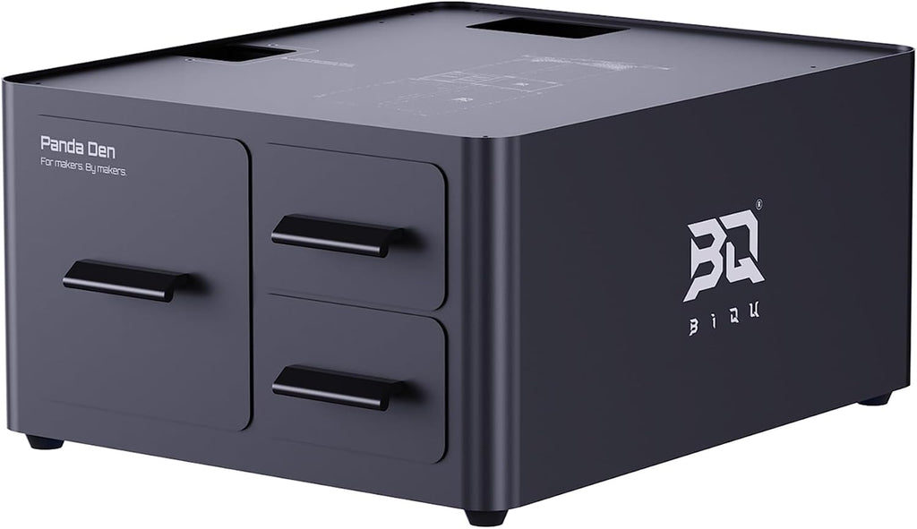 BIQU Panda Den Filament Waste Collection + Dual-Drawer Tool Organizer for Bambu-Lab P1P/P1S/X1C/X1E/A1/A1 Mini 3D Printers