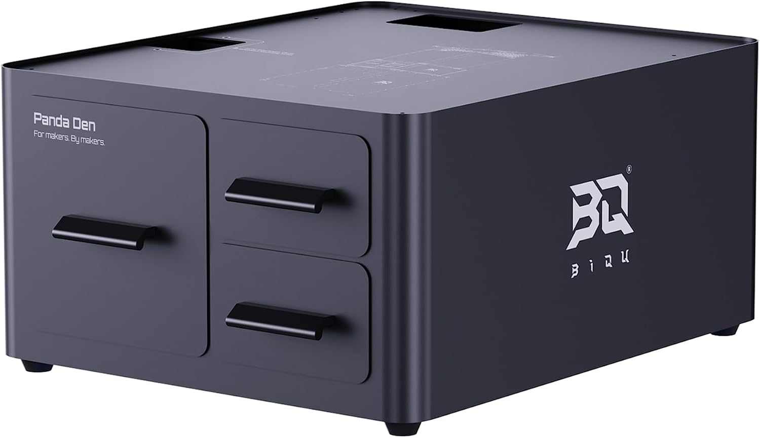 BIQU Panda Den Filament Waste Collection + Dual-Drawer Tool Organizer for Bambu-Lab P1P/P1S/X1C/X1E/A1/A1 Mini 3D Printers