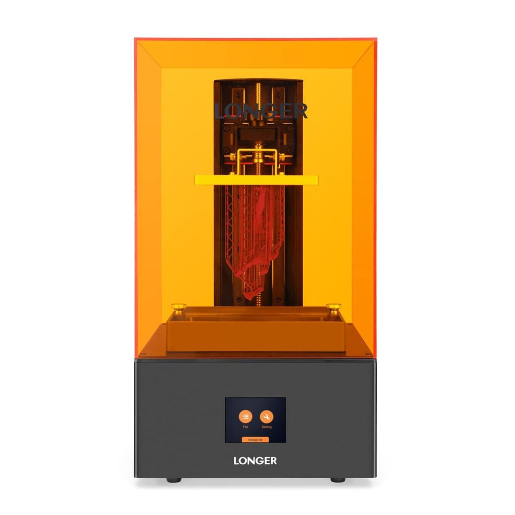 Longer 3D Printer Resin 3D Printer Orange 4K 3D Printer Photo Polymerization 3D Printer Monochrome 5.5 Inch 4K Display Parallel LED Lighting Large Print Size 4.72 x 2.68 x 7.48 Inch