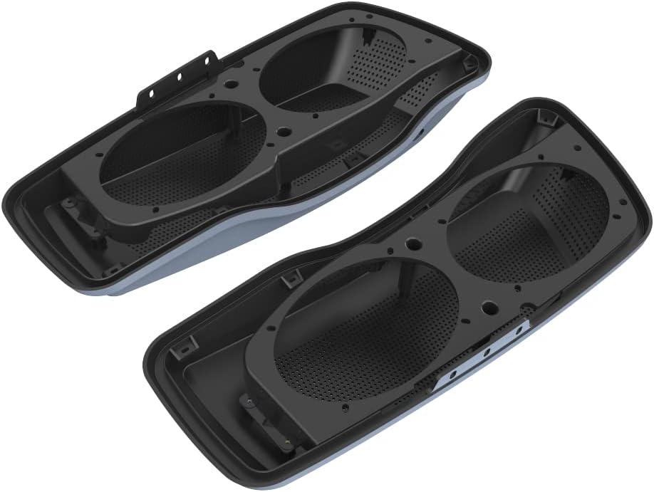 Advanblack Saddlebag Dual 6x9 Speaker lids, Audio Covers Fit for H-D Touring, Road Glide, Street Glide Special, Road King, 2014 2015 2016 2017 2018 2019 2020 2021 2022 2023