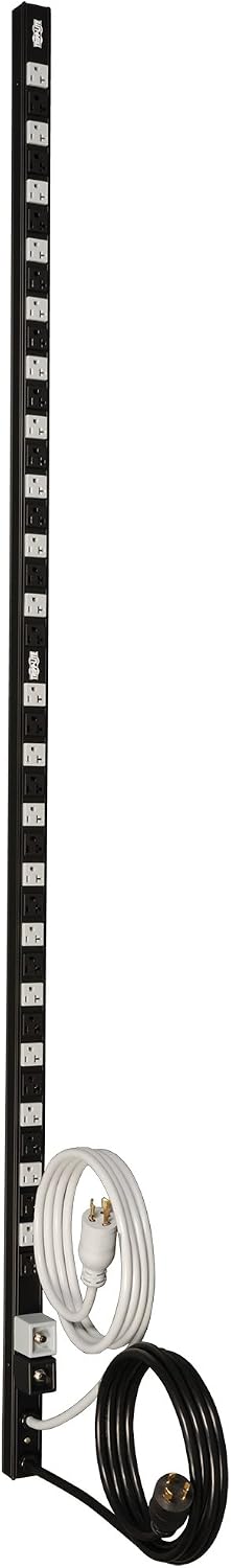 Tripp Lite Basic PDU, 20A Dual-Circuit 40 Outlets (5-15/20R), 120V, NEMA L5-20P/5-20P Inputs, 0U Vertical Rack-Mount Power (PDU40TDUAL)