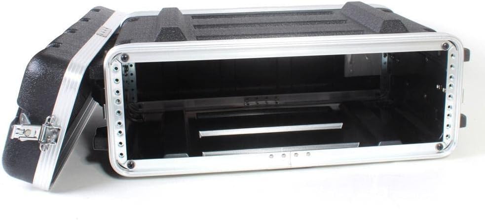 19' Rackmount Flight Case, 12' Depth, Stackable, ABS, Aluminum and Steel Construction (3U)