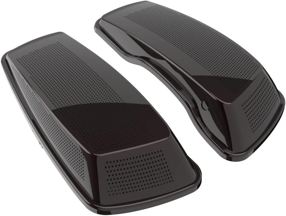 Advanblack Saddlebag Dual 6x9 Speaker lids, Audio Covers Fit for H-D Touring, Road Glide, Street Glide Special, Road King, 2014 2015 2016 2017 2018 2019 2020 2021 2022 2023