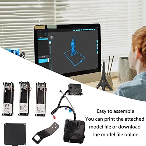 Luqeeg Mini 3D Printer, Fully Assembled Auto Leveling 3D Printers Kit, High Printing Accuracy Uniform Heating Printer with Unique System for Kid Beginners (A)