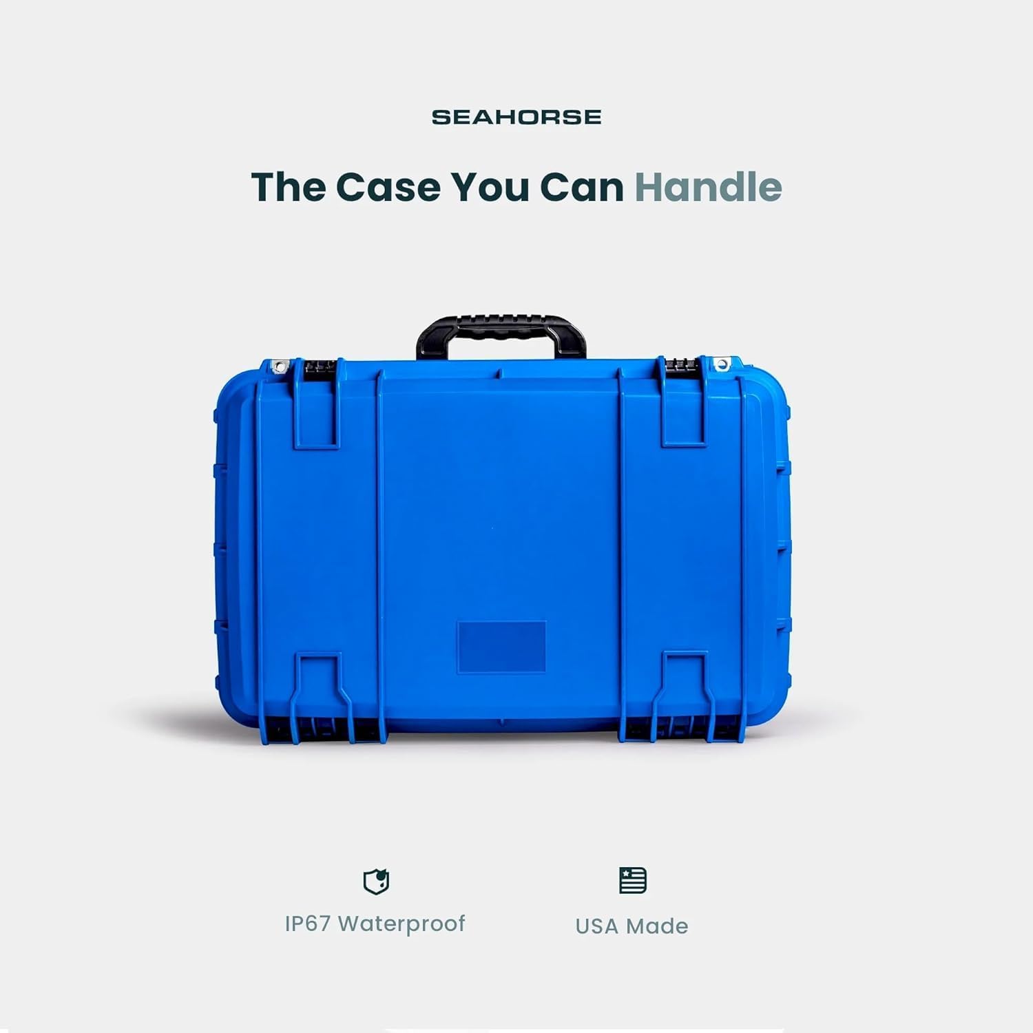Seahorse 920 Professional Camera Case with Customizable Accuform Foam, TSA Approved, MIL‑Spec, IP67 Waterproof, USA Made for Photographers and Travel Enthusiasts