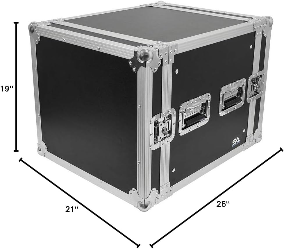 Seismic Audio - SA-PTR-10U - 10 Space Pro Audio DJ Road Rack Case - Pro Tour Grade 10U Rack