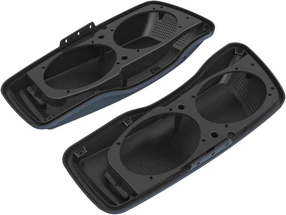 Advanblack Saddlebag Dual 6x9 Speaker lids, Audio Covers Fit for H-D Touring, Road Glide, Street Glide Special, Road King, 2014 2015 2016 2017 2018 2019 2020 2021 2022 2023