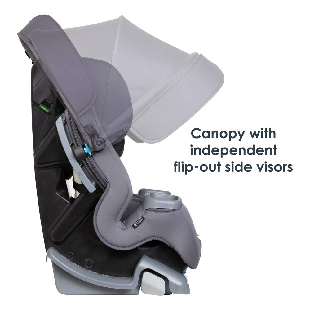 Baby Trend Cover Me™ 4-in-1 Convertible Car Seat, Vespa – Built-in Canopy, 4-Stage Growth System, Plush Comfort Padding, Multi-Position Recline