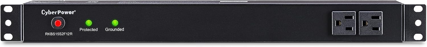 CyberPower RKBS15S2F12R Rackbar Surge Protector, 120V/15A, 14 Outlets, 15 Foot Power Cord, 1U Rackmount, UL Listed