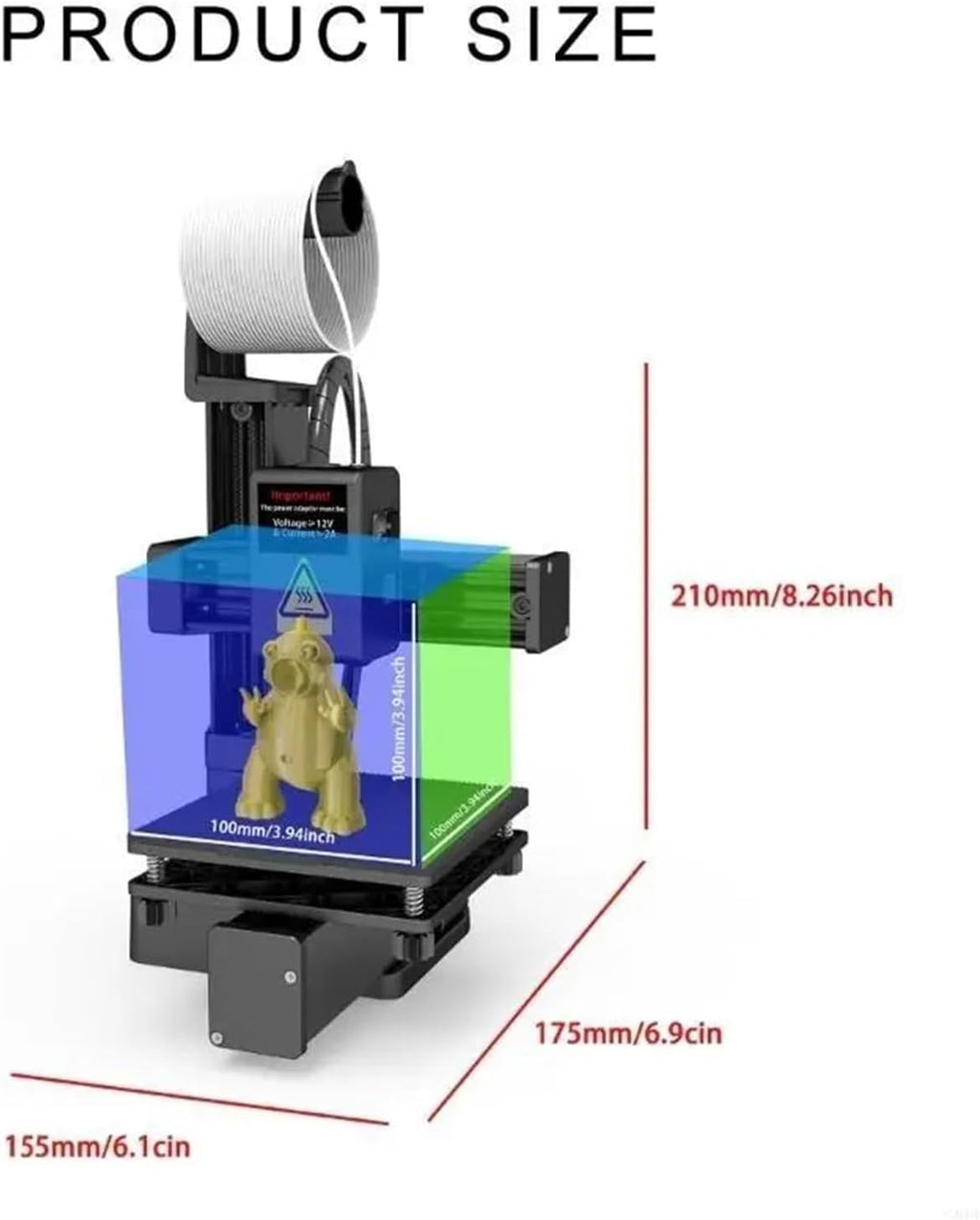 G8DF K10 3D Printer User Friendly for DIY Enthusiasts and Educational Purposes(White)
