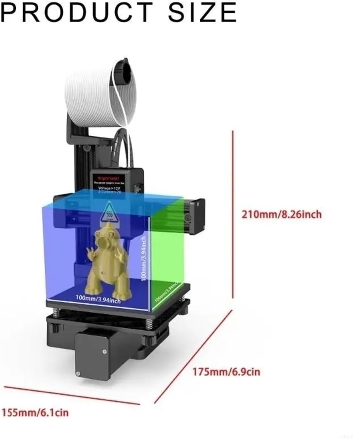 G8DF K10 3D Printer User Friendly for DIY Enthusiasts and Educational Purposes(White)
