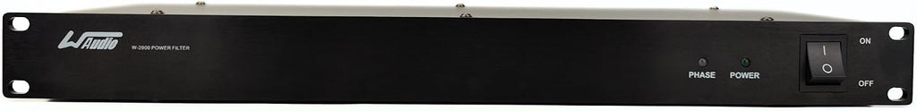 WAudio 1U Rackmount Power Conditioner - AC Noise Power Filter, Mains Purifier with Surge Protection (Black)