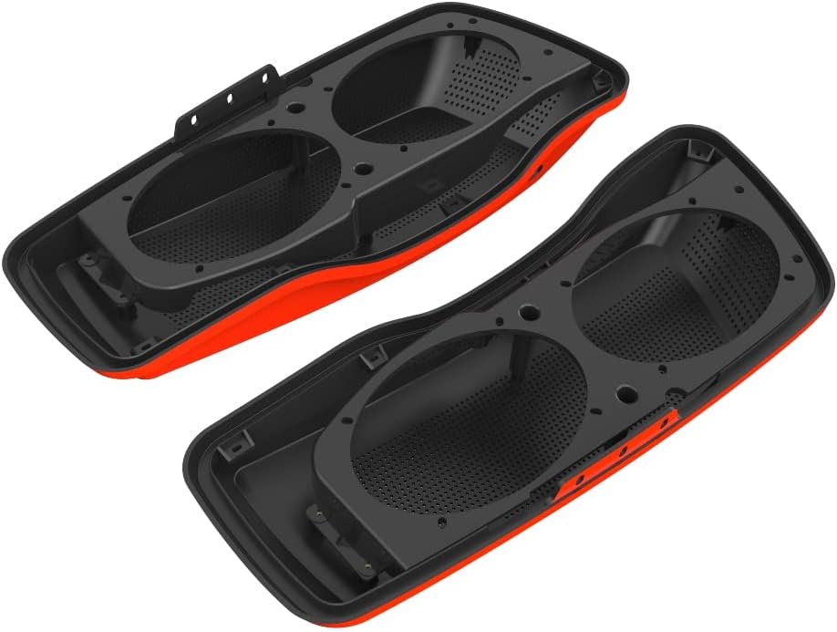 Advanblack Saddlebag Dual 6x9 Speaker lids, Audio Covers Fit for H-D Touring, Road Glide, Street Glide Special, Road King, 2014 2015 2016 2017 2018 2019 2020 2021 2022 2023