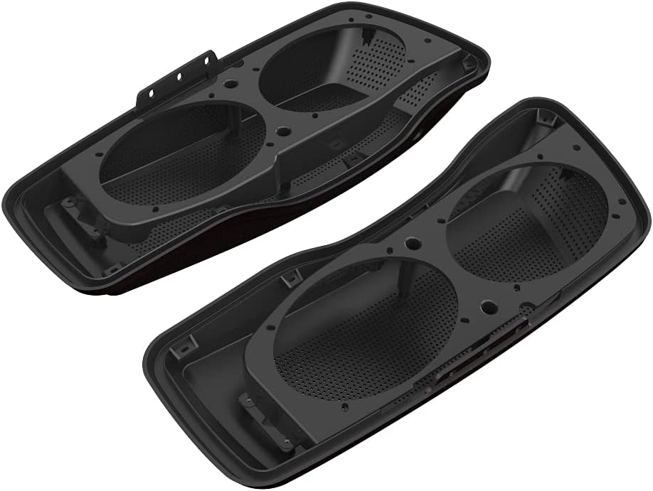 Advanblack Saddlebag Dual 6x9 Speaker lids, Audio Covers Fit for H-D Touring, Road Glide, Street Glide Special, Road King, 2014 2015 2016 2017 2018 2019 2020 2021 2022 2023