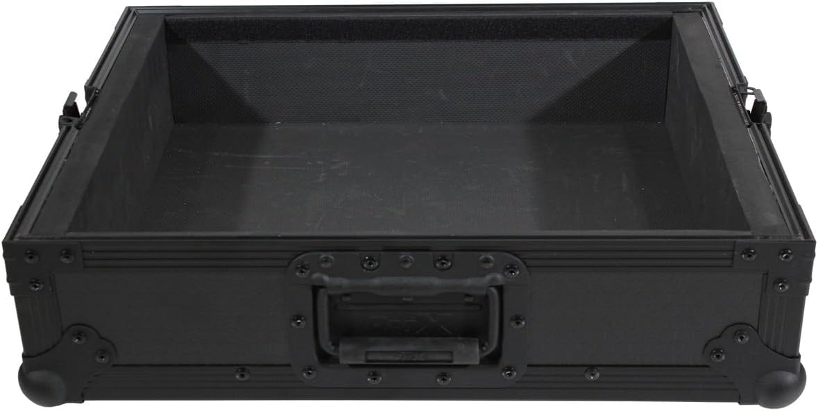 ProX T-TTBL Turntable Travel Case, Pro Audio Foam Kit, Universal Style, Black on Black