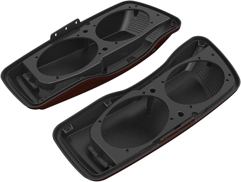 Advanblack Saddlebag Dual 6x9 Speaker lids, Audio Covers Fit for H-D Touring, Road Glide, Street Glide Special, Road King, 2014 2015 2016 2017 2018 2019 2020 2021 2022 2023