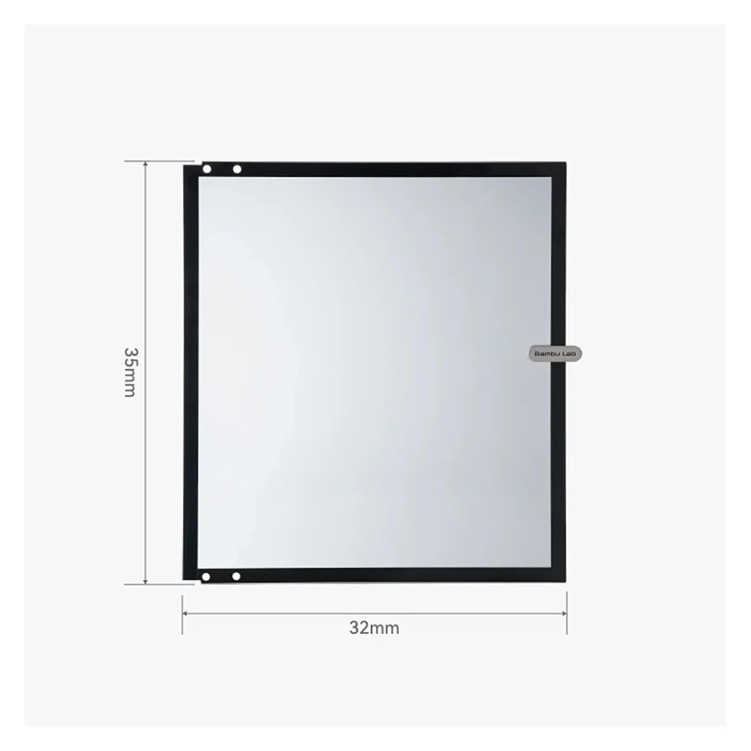 Compatible for Bambu Lab 3D Printer Front Glass Door [X1/P1 Series Universal]