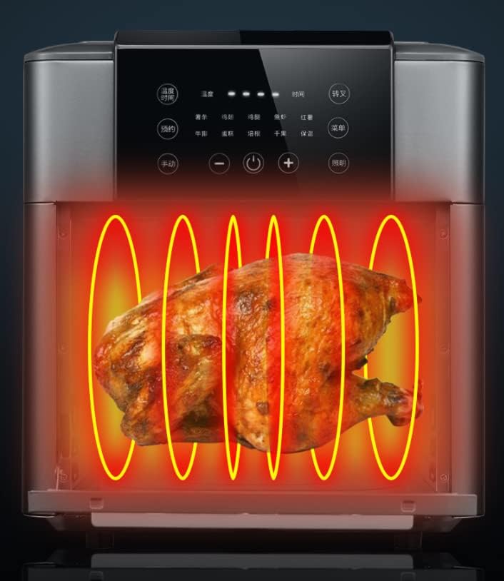 Air Fryer Toaster Oven Combo 13 Quarts 10-in-1 Countertop Convection Oven Rotisserie Dehydrator Double Layer Air Fryer Oven with Digital LED Screen 10 Cooking Presets 5 Accessories