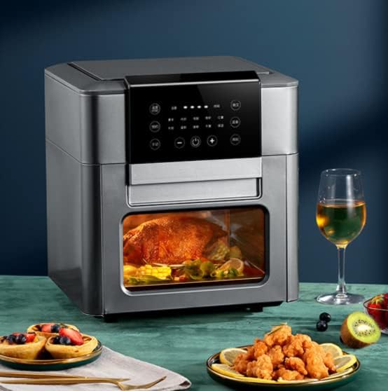 Air Fryer Toaster Oven Combo 13 Quarts 10-in-1 Countertop Convection Oven Rotisserie Dehydrator Double Layer Air Fryer Oven with Digital LED Screen 10 Cooking Presets 5 Accessories