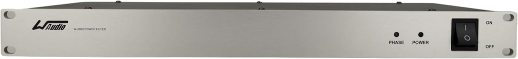 WAudio 1U Rackmount Power Conditioner - AC Noise Power Filter, Mains Purifier with Surge Protection (Silver)