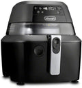 De'Longhi Rapid Crisp Air Fryer, 5-Quart, 1700-Watt XL Cooker, Fries, Crisps, Roasts, Bakes, 5 Preset Functions, Pizza Setting, Up to 20% Faster Cooking, Easy Clean Nonstick, 360° Viewing, Black
