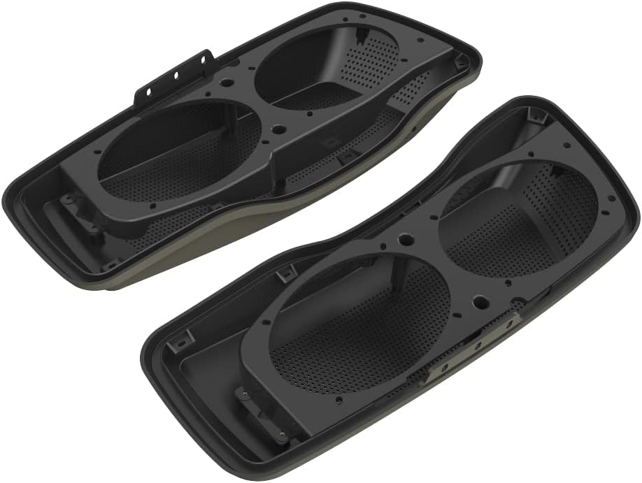 Advanblack Saddlebag Dual 6x9 Speaker lids, Audio Covers Fit for H-D Touring, Road Glide, Street Glide Special, Road King, 2014 2015 2016 2017 2018 2019 2020 2021 2022 2023