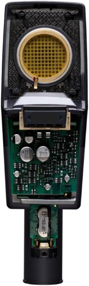AKG Pro Audio C414 XLII Stereoset Large-Diaphragm, Vocal, Instrument Condenser Microphone, Multipattern, Live Sound or Studio, with Accessories, and Hard Case, Matched Pair. Black and Gold
