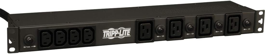 Tripp Lite Basic PDU, 30A, 20 Outlets (16 C13 & 4 C19), 200/208/240V, L6-30P Input, 15' Cord, 1U Rack-Mount Power, 5 Year Warranty (PDU1230)