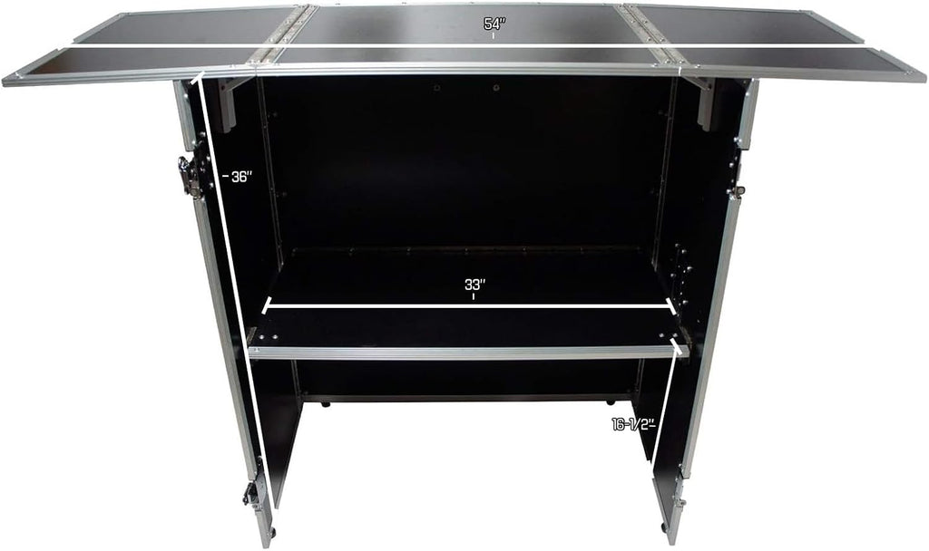 Harmony Audio Cases HCDJSTANDT Compact Fold Out Portable DJ Workstation Table