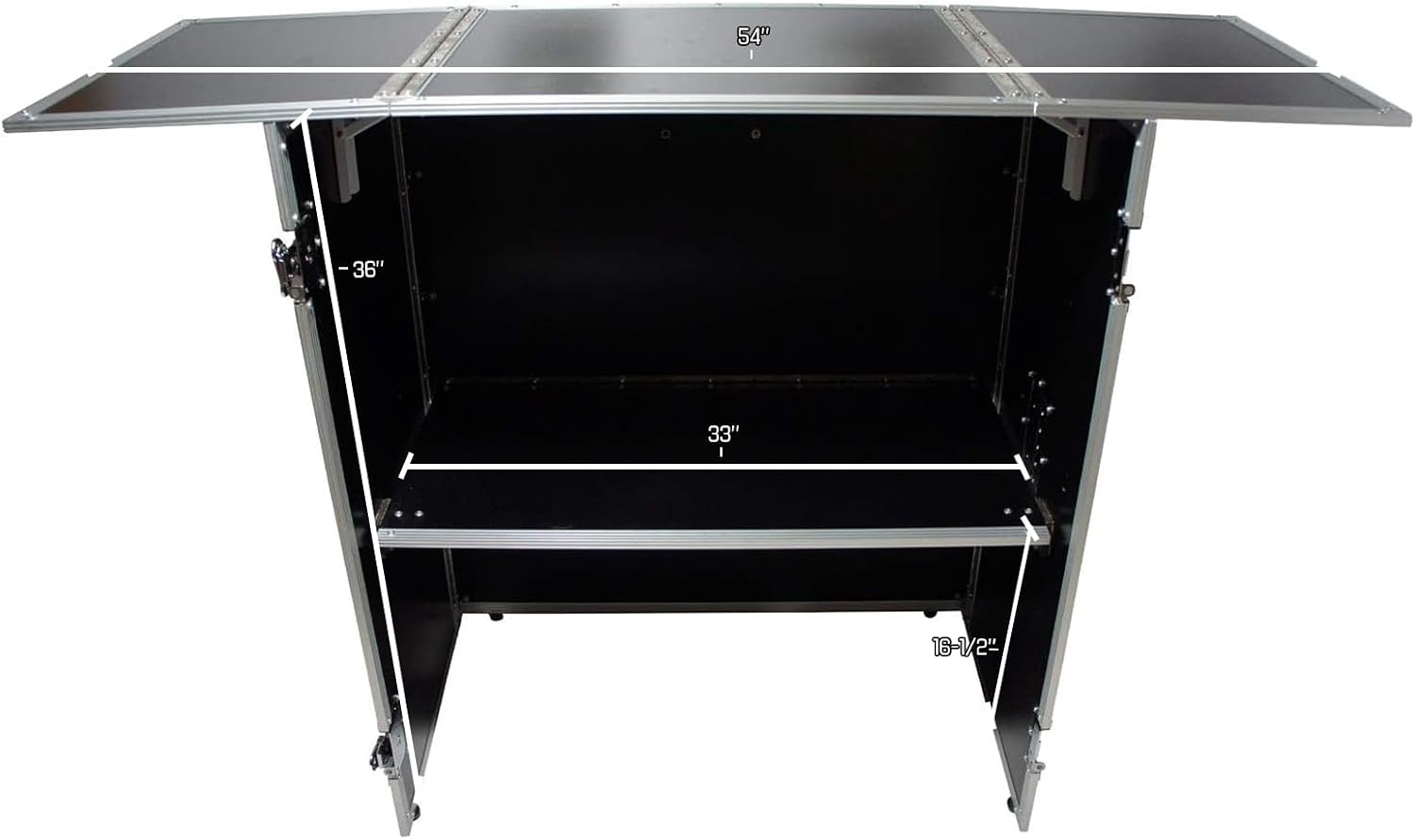 Harmony Audio Cases HCDJSTANDT Compact Fold Out Portable DJ Workstation Table