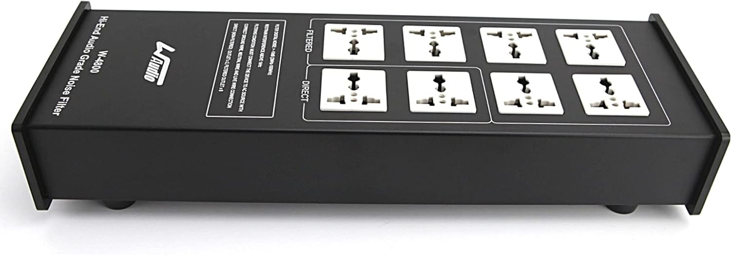 WAudio AC Noise Power Filter - Line Conditioner Power Purifier Surge Protector with Universal Outlets