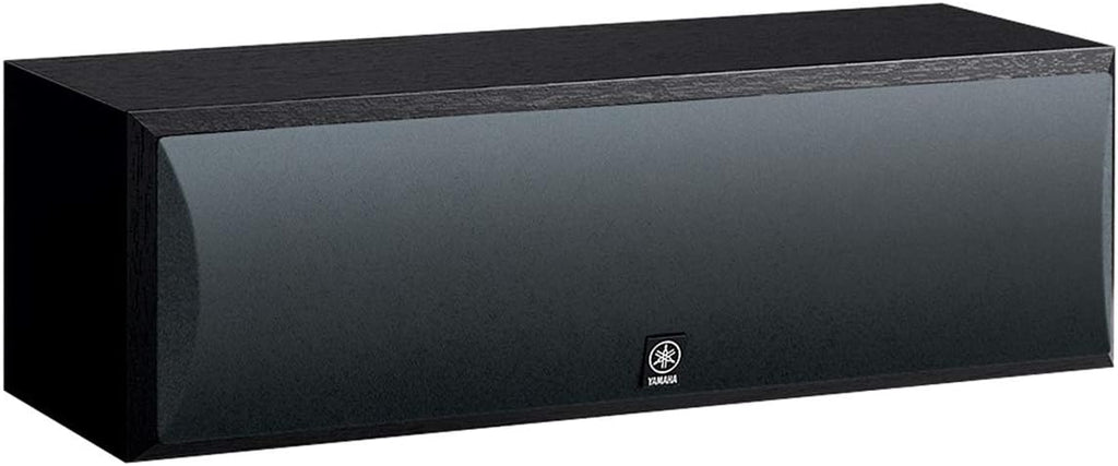 YAMAHA RX-V385 5.1-Channel 4K Ultra HD AV Receiver with NS-SW050BL 8' 100W Powered Subwoofer, Black and NS-C210BL Center Channel Speaker, Black