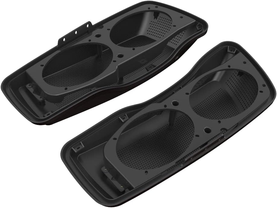 Advanblack Saddlebag Dual 6x9 Speaker lids, Audio Covers Fit for H-D Touring, Road Glide, Street Glide Special, Road King, 2014 2015 2016 2017 2018 2019 2020 2021 2022 2023