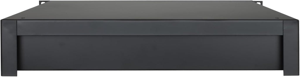 Penn Elcom 3232LK Standard Sliding Steel Rack Drawer for 2 Rack Spaces (2U) with Slam Latch & Key Lock, 14 Inch Deep Gear Storage