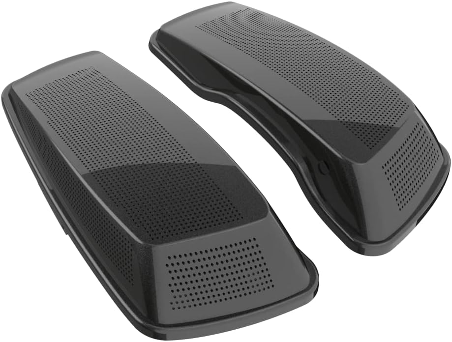 Advanblack Saddlebag Dual 6x9 Speaker lids, Audio Covers Fit for H-D Touring, Road Glide, Street Glide Special, Road King, 2014 2015 2016 2017 2018 2019 2020 2021 2022 2023