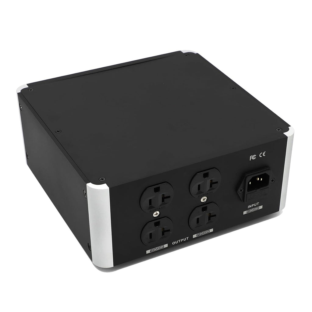 PT-500 Toroidal Balanced Isolation Transformer 500W AC Power Supply Processor - AC Power Filter Amp HiFi Power Surge Protector 4 Way Socket Audiophile Line Conditioner for Audio Equipment, 115-115V