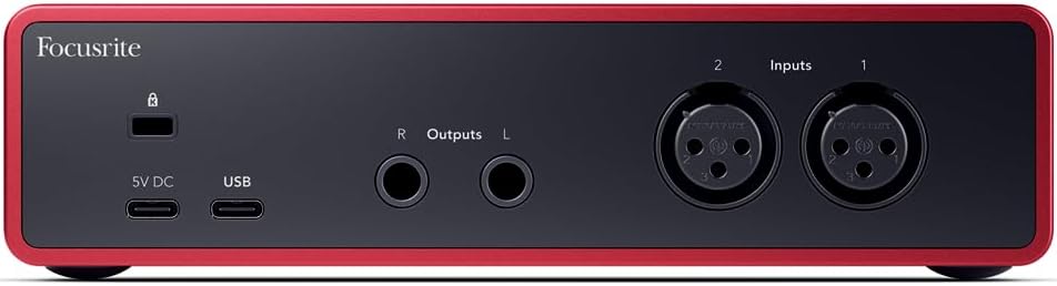 Focusrite Scarlett 2i2 4th Gen USB-C Audio Interface Full Studio Bundle with Eris 3.5 Monitors ATOM Pad Controller Condenser Microphone Headphones Isolation Shield Boom Stand Pop Filter and Cables