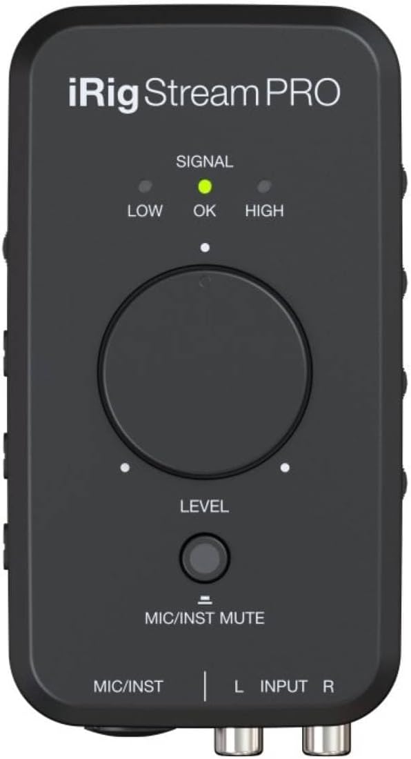 IK Multimedia iRig Stream Pro Streaming audio interface with in-line multi-input mixer, professional quality streaming, right in the palm of your hand.