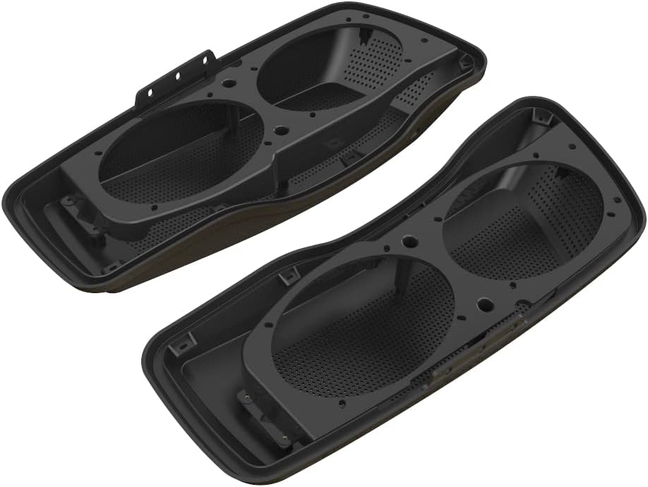 Advanblack Saddlebag Dual 6x9 Speaker lids, Audio Covers Fit for H-D Touring, Road Glide, Street Glide Special, Road King, 2014 2015 2016 2017 2018 2019 2020 2021 2022 2023