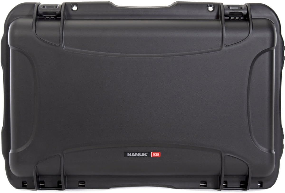 NANUK 938 Waterproof Hard Case with Wheels and Foam Insert - Black