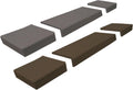 Soft Seat Edge Cushion Fireplace Hearth Guard Bumper Pad Child Proof Padding (Medium, Gray-fits Width from-69-80')