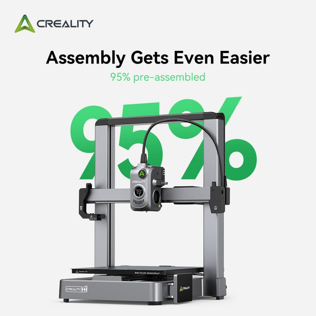 Creality Hi Combo (A) 3D Printer Multi Color 3D Printer with CFS 95% Pre-Assemble 500mm/s High Speed Auto-Leveling Automatic Filament Reading All-Metal Frame 10.24×10.24×11.81inch