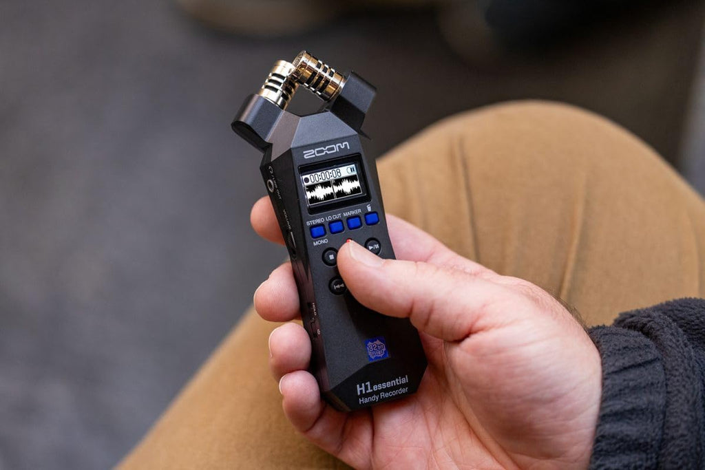 Zoom H1 Essential Handheld Recorder for Musicians, Podcasters & Filmmakers with Stereo Microphones, 32-Bit Float, USB Microphone Mode