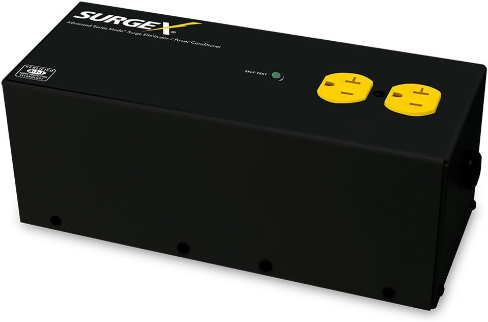 SurgeX SA-20 Standalone Surge Eliminator - 120 Volt, 20 amp - Advanced Series Mode Surge Protector and EMI/RFI Noise Filter
