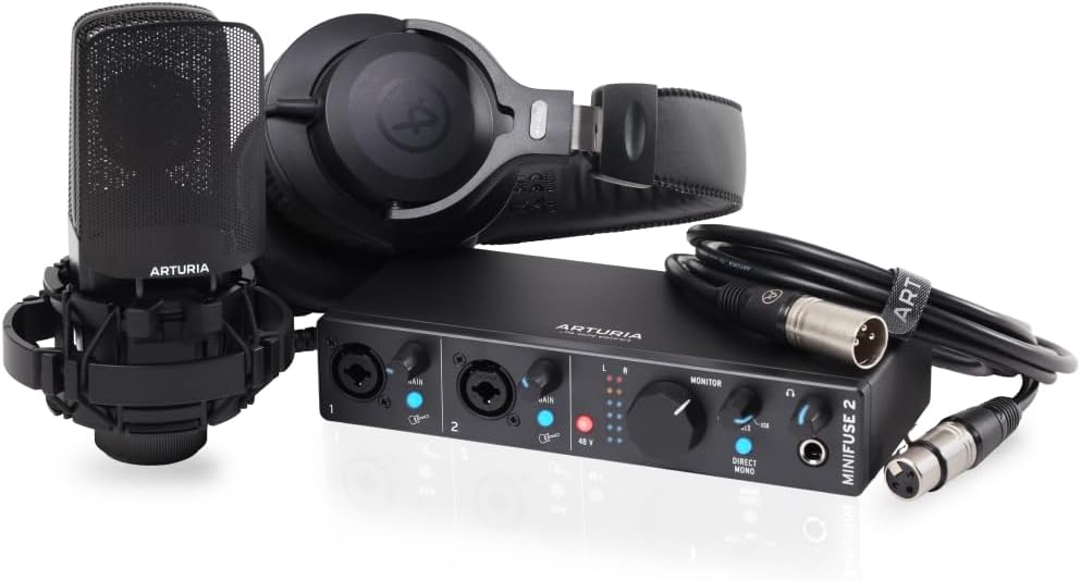 Arturia MiniFuse 2 Recording Pack - Black