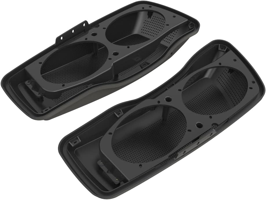 Advanblack Saddlebag Dual 6x9 Speaker lids, Audio Covers Fit for H-D Touring, Road Glide, Street Glide Special, Road King, 2014 2015 2016 2017 2018 2019 2020 2021 2022 2023