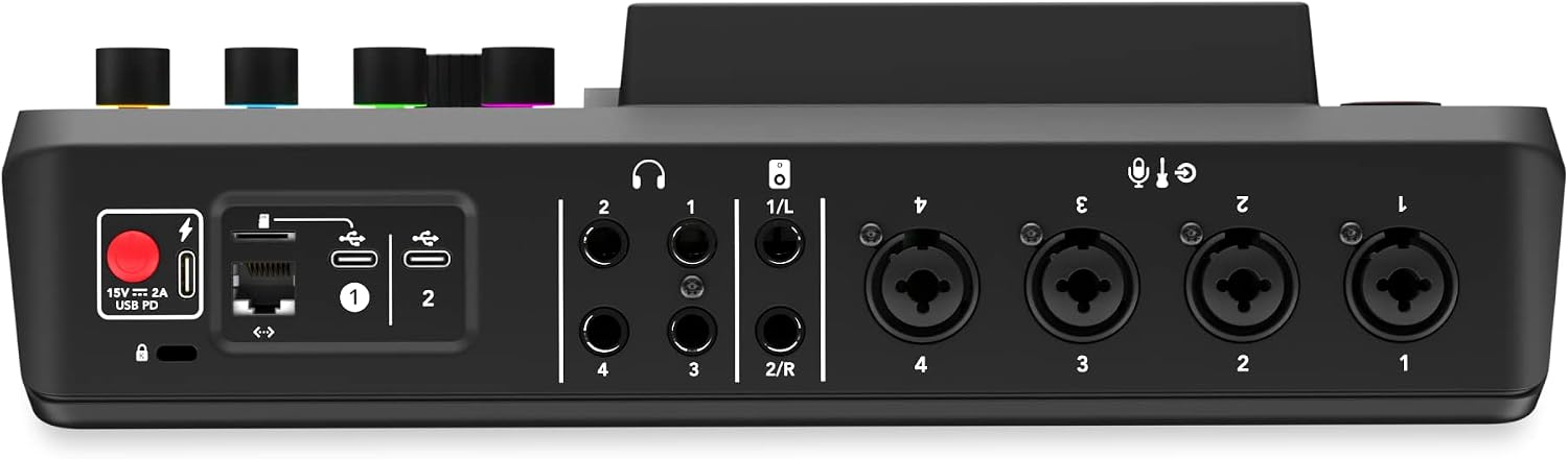 RØDE RØDECaster Pro II All-in-One Production Solution for Podcasting, Streaming, Music Production and Content Creation,Black