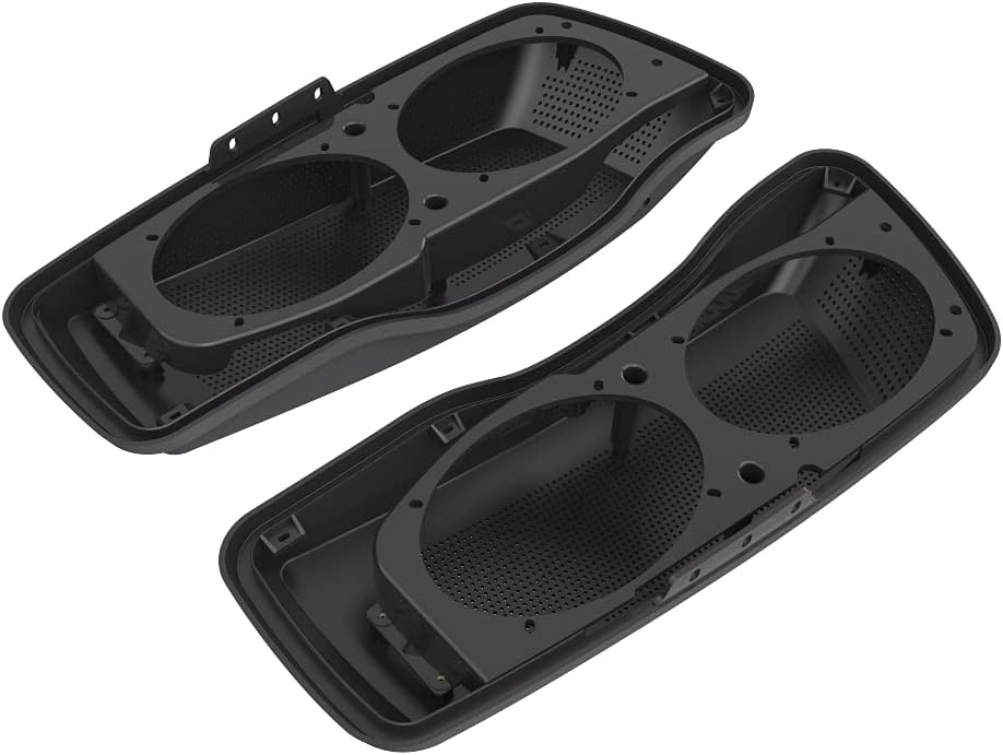 Advanblack Saddlebag Dual 6x9 Speaker lids, Audio Covers Fit for H-D Touring, Road Glide, Street Glide Special, Road King, 2014 2015 2016 2017 2018 2019 2020 2021 2022 2023