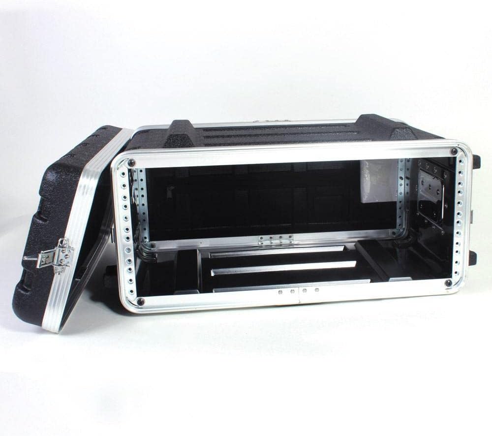 19' Rackmount Flight Case, 12' Depth, Stackable, ABS, Aluminum and Steel Construction (4U)